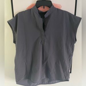 Figs Rafaela™ Oversized Scrub Top Charcoal